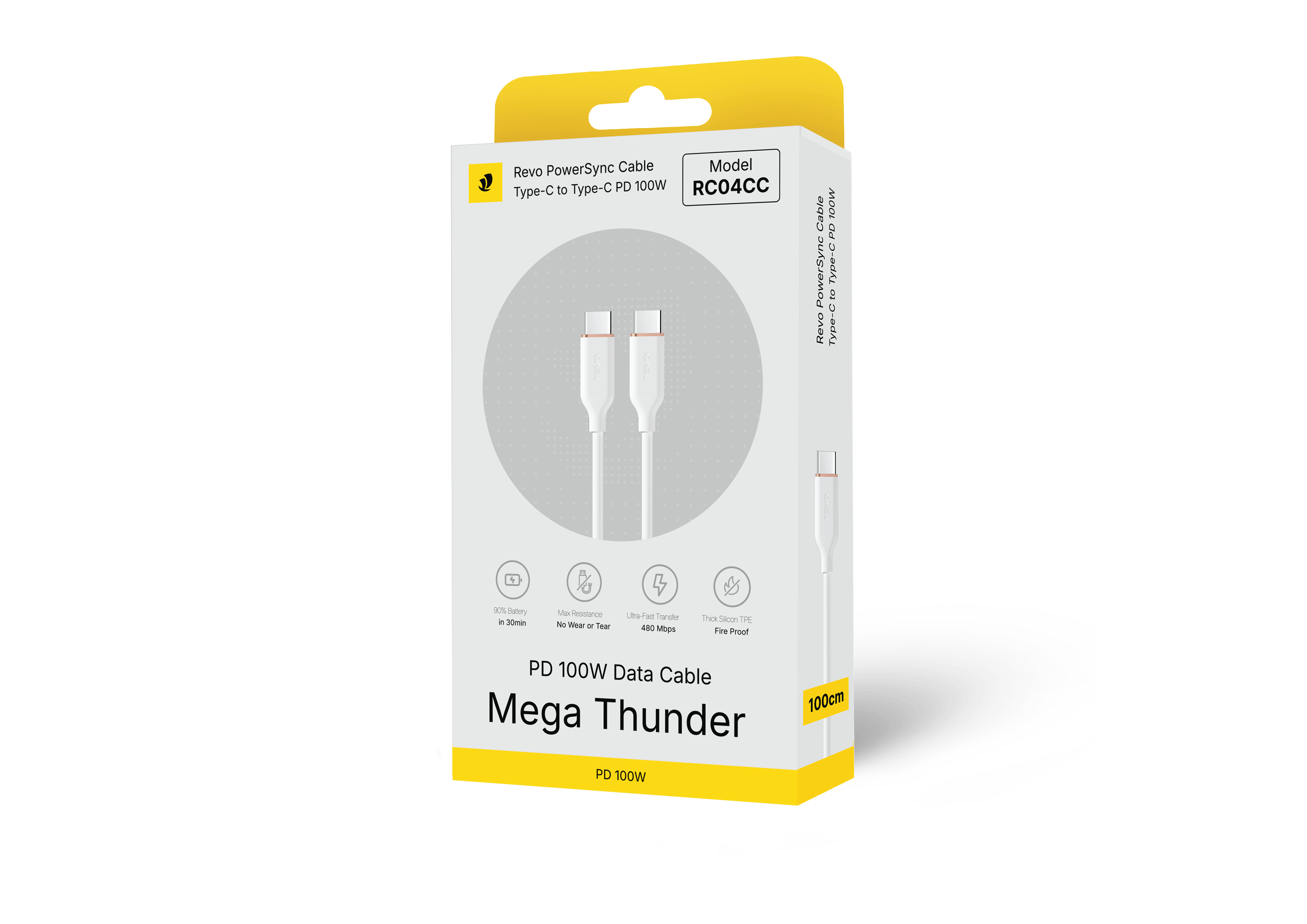 CABLE REVO RC04CC USB-C TO USB-C