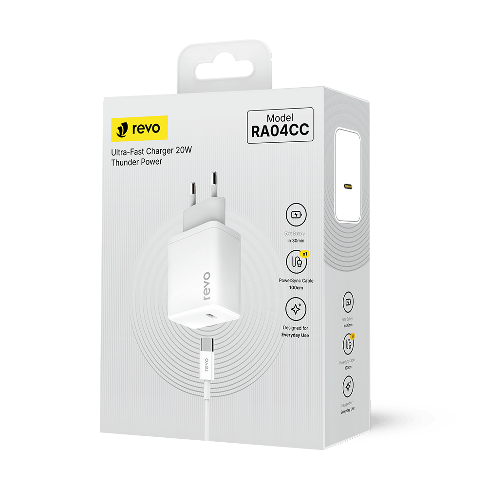 CHARGER RA04CC USB-C TO USB-C