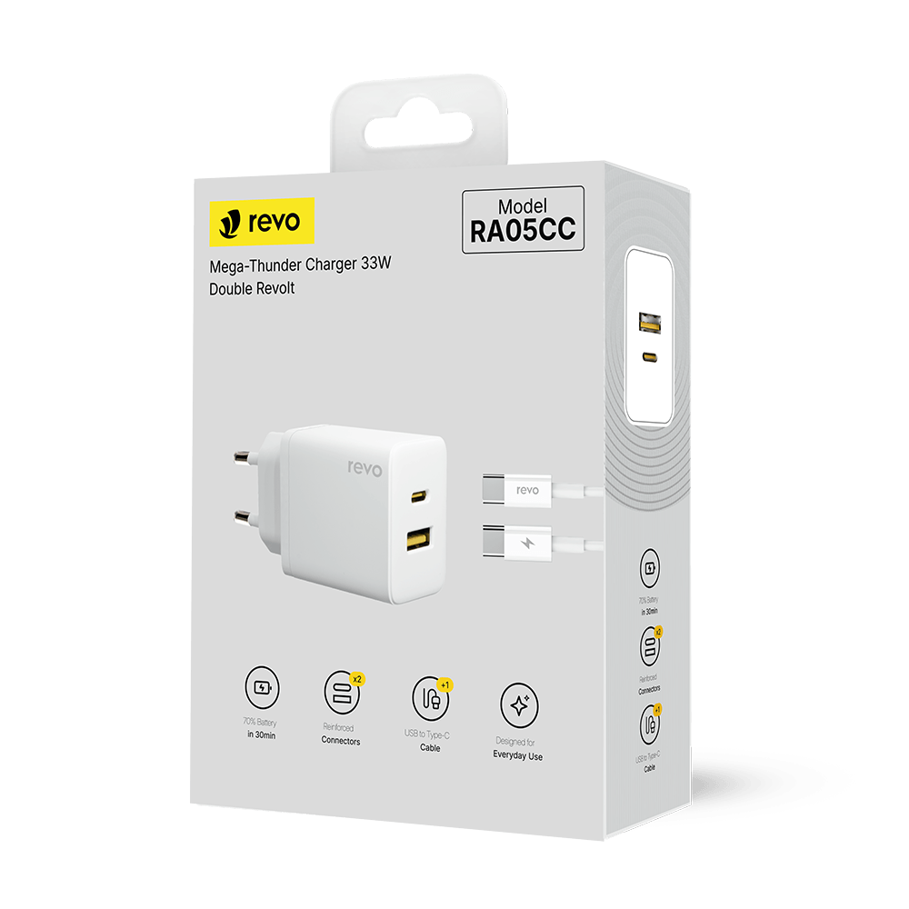 CHARGER RA05CC USB-C TO USB-C